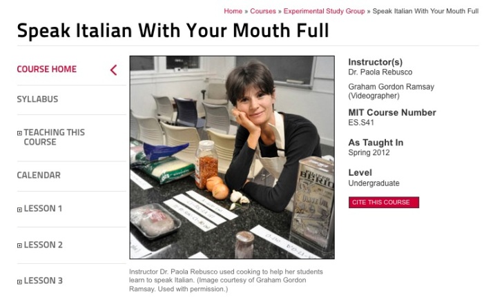 Besplatan kurs italijanskog jezika na MIT-u